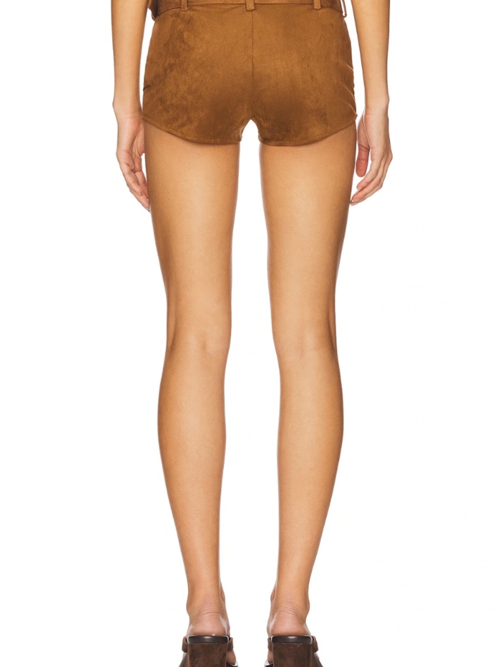 superdown faux suede Raddix short brown Small - Picture 3 of 16